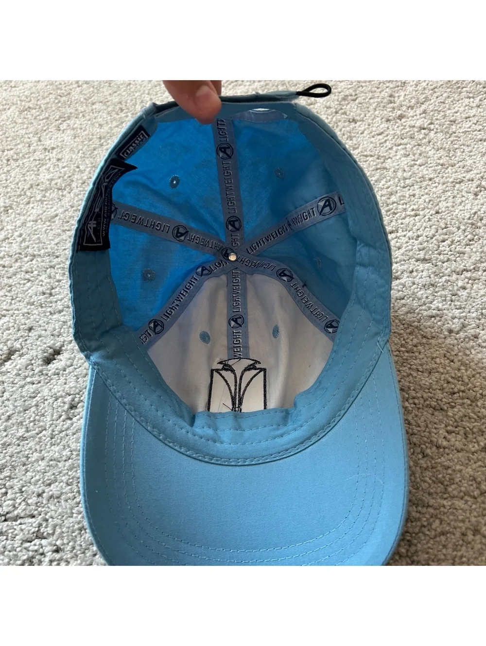 Ahead Blackwolf Run Lightweight Cotton Classic Cut Cap - Light Blue NWT!